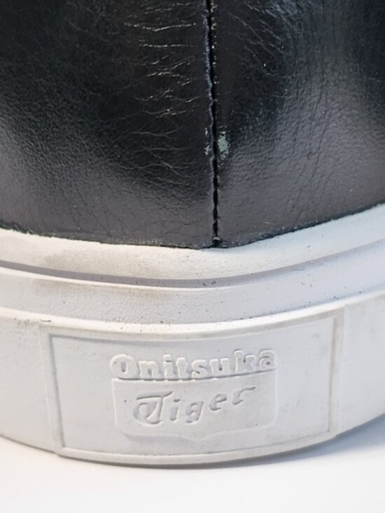 Onitsuka Tiger Appian Mens Black Leather Slip On Sneaker TH742L Size 14 No Box main image 4